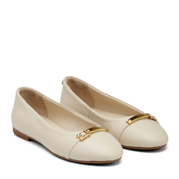 Bej Hakiki Deri Kadın Babet - K26I1BB68481-A25 - 2