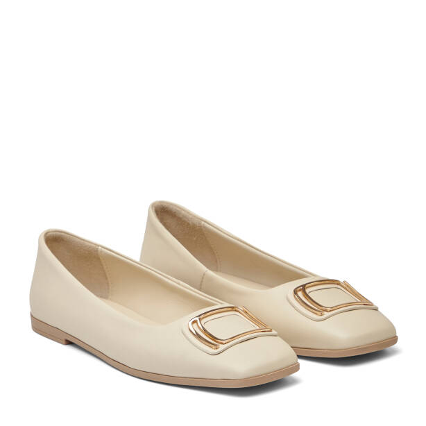 Bej Hakiki Deri Kadın Babet - K26I1BB68483-A25 - 2