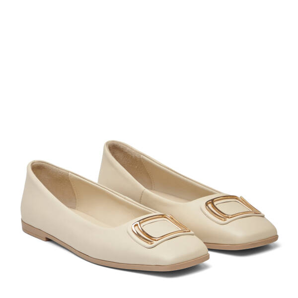 Bej Hakiki Deri Kadın Babet - K26I1BB68483-A25 - 2