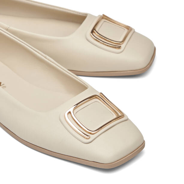 Bej Hakiki Deri Kadın Babet - K26I1BB68483-A25 - 3