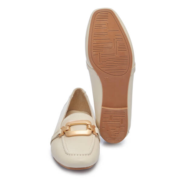 Bej Hakiki Deri Kadın Babet - K26I1BB68490-A25 - 4