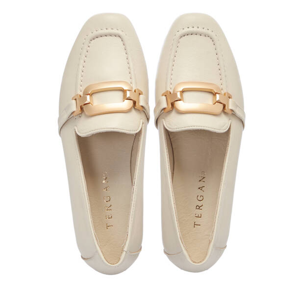 Bej Hakiki Deri Kadın Babet - K26I1BB68490-A25 - 5