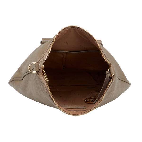 Bej Hakiki Deri Kadın Çapraz Askılı Çanta - S26Y1BC80409-S95 - 4