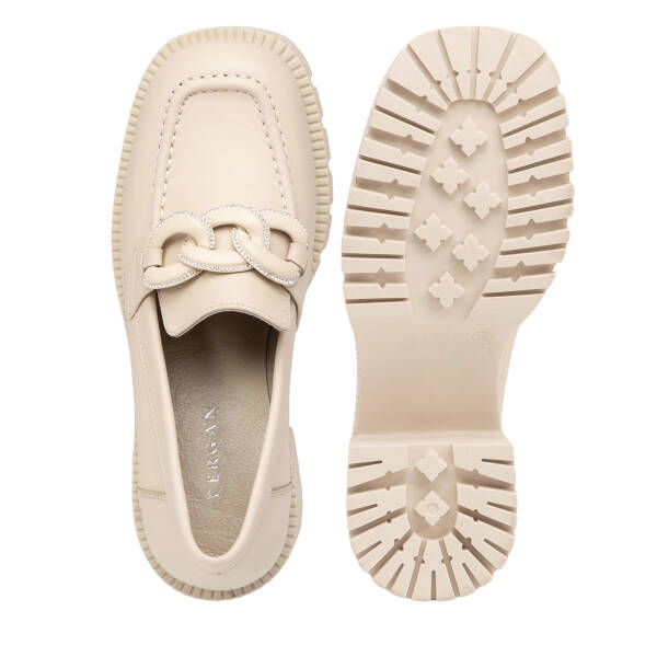 Bej Hakiki Deri Kadın Casual Ayakkabı - K25I1AY67875-A25 - 6