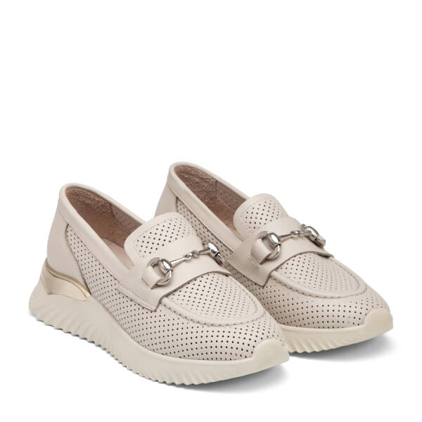 Bej Hakiki Deri Kadın Casual Ayakkabı - K25I1AY67969-A25 - 2