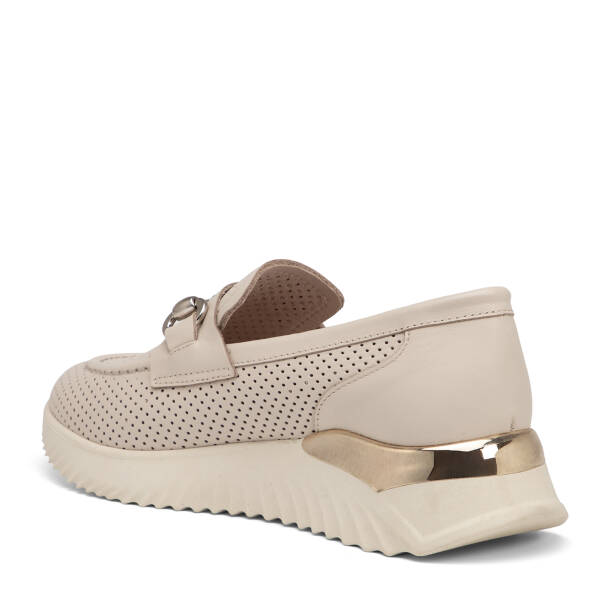 Bej Hakiki Deri Kadın Casual Ayakkabı - K25I1AY67969-A25 - Tergan