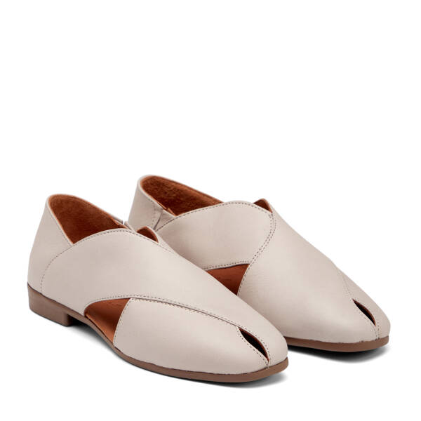 Bej Hakiki Deri Kadın Casual Ayakkabı - K26I1AY68457-Q5Q - 2