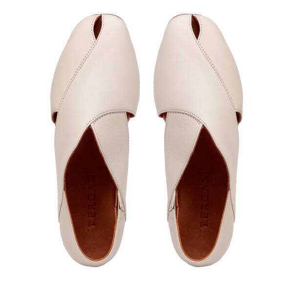 Bej Hakiki Deri Kadın Casual Ayakkabı - K26I1AY68457-Q5Q - 5