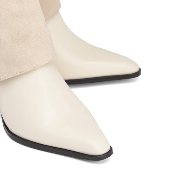 Bej Hakiki Deri Kadın Çizme - K25K1CM68151-A25 - 3