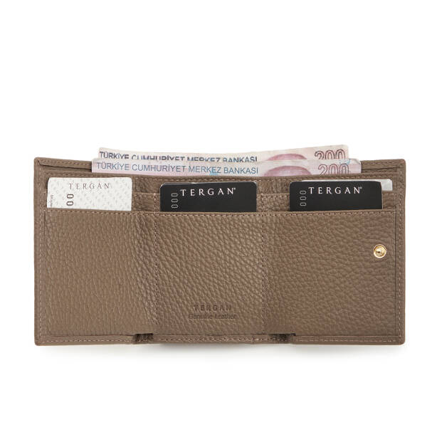 Bej Hakiki Deri Kadın Cüzdan - S1CB00005819-B73 - 2
