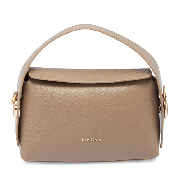 Bej Hakiki Deri Kadın El Çantası - S25K1BC80348-G3T 