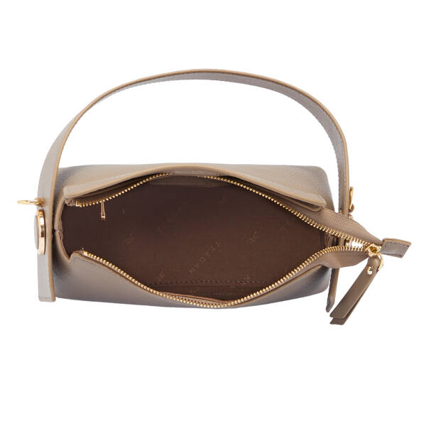 Bej Hakiki Deri Kadın El Çantası - S25K1BC80348-G3T - 4