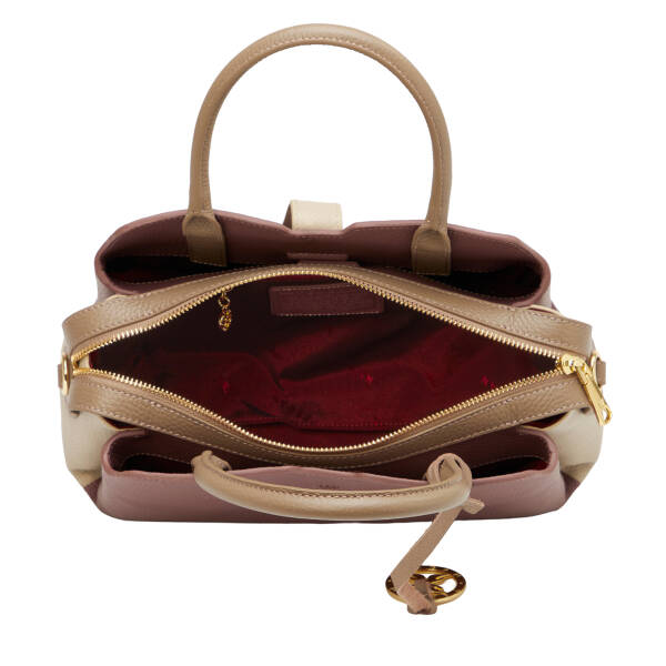 Bej Hakiki Deri Kadın El Çantası - S26Y1BC80534-V4N - 4