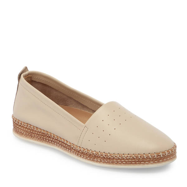 Bej Hakiki Deri Kadın Espadril - K26I1AY68521-A25 - 1