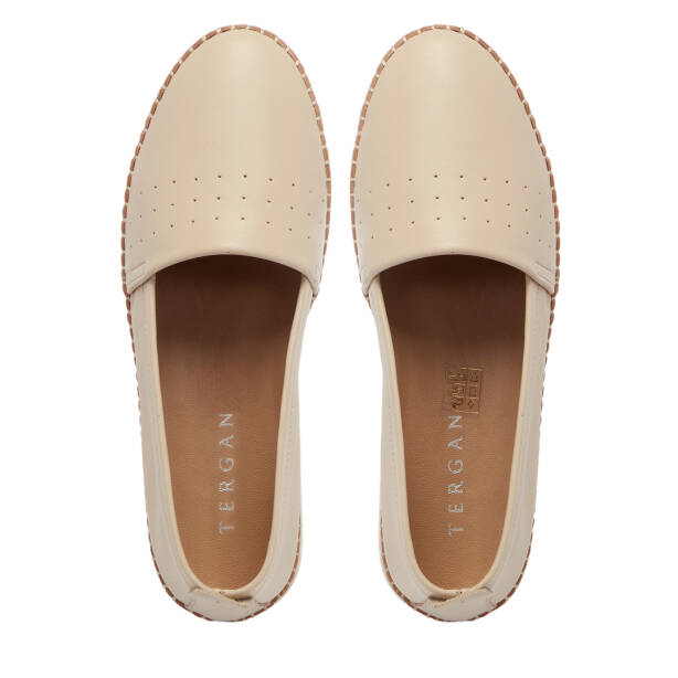 Bej Hakiki Deri Kadın Espadril - K26I1AY68521-A25 - 5