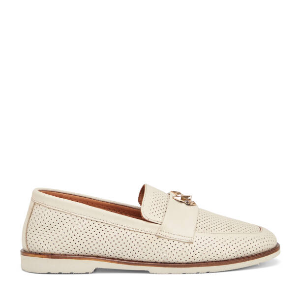 Bej Hakiki Deri Kadın Loafer - K25I1AY67841-A25 - 1