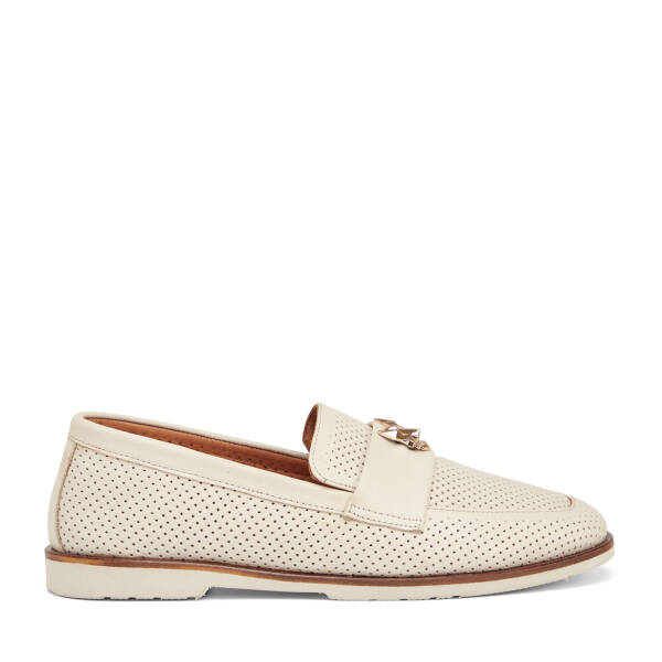 Bej Hakiki Deri Kadın Loafer - K25I1AY67841-A25 - 1