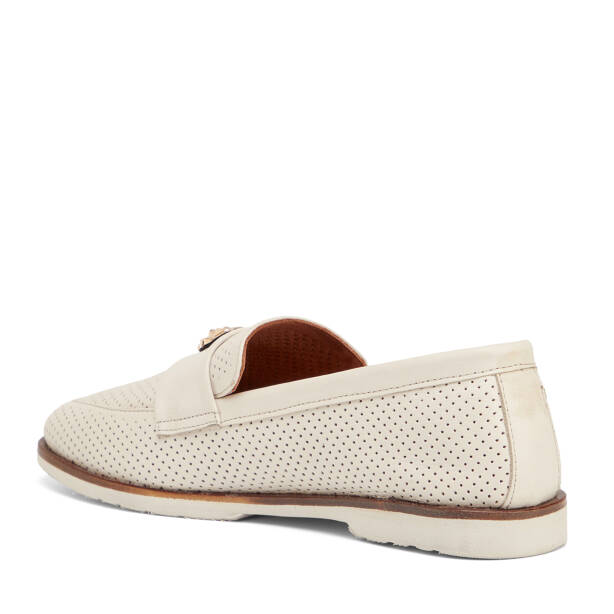 Bej Hakiki Deri Kadın Loafer - K25I1AY67841-A25 - 4
