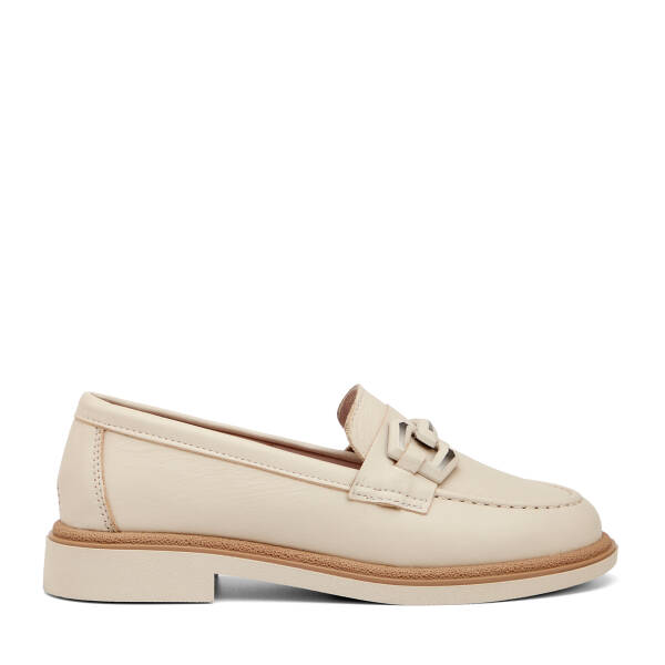 Bej Hakiki Deri Kadın Loafer - K26I1AY68416-A25 - 1