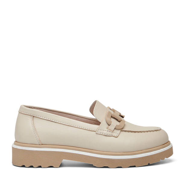 Bej Hakiki Deri Kadın Loafer - K26I1AY68424-A25 - 1