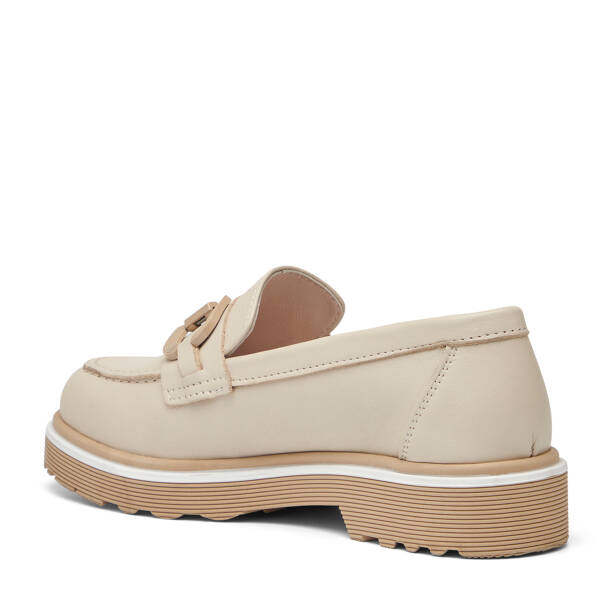 Bej Hakiki Deri Kadın Loafer - K26I1AY68424-A25 - 4