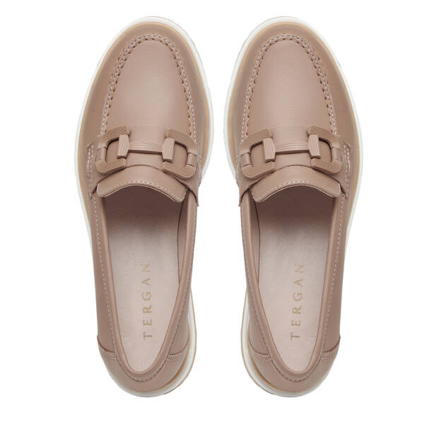 Bej Hakiki Deri Kadın Loafer - K26I1AY68424-B22 - 5