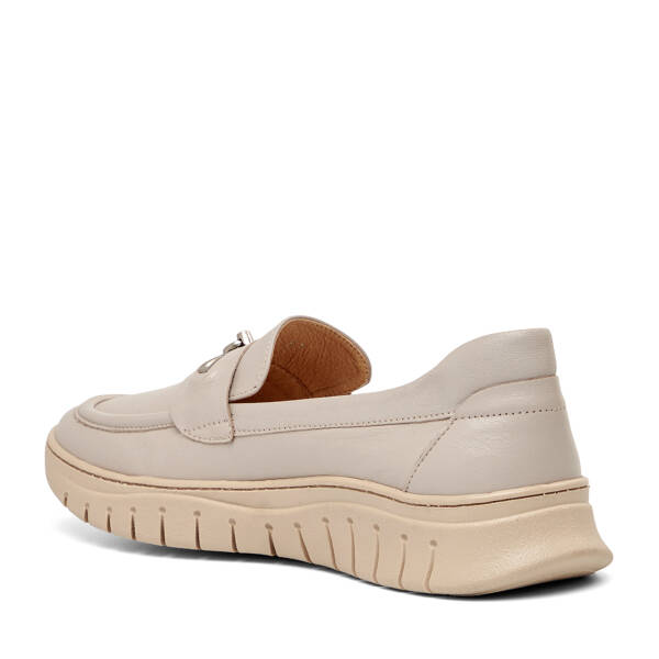 Bej Hakiki Deri Kadın Loafer - K26I1AY68439-Q5Q - 4