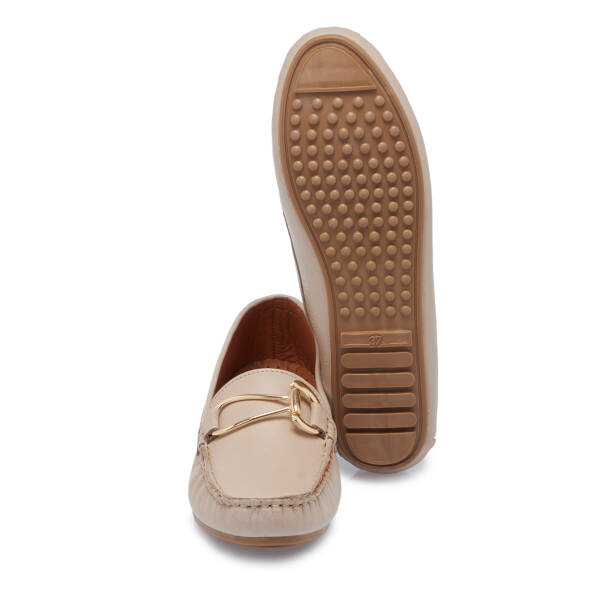 Bej Hakiki Deri Kadın Loafer - K26I1AY68456-Q5Q - 4