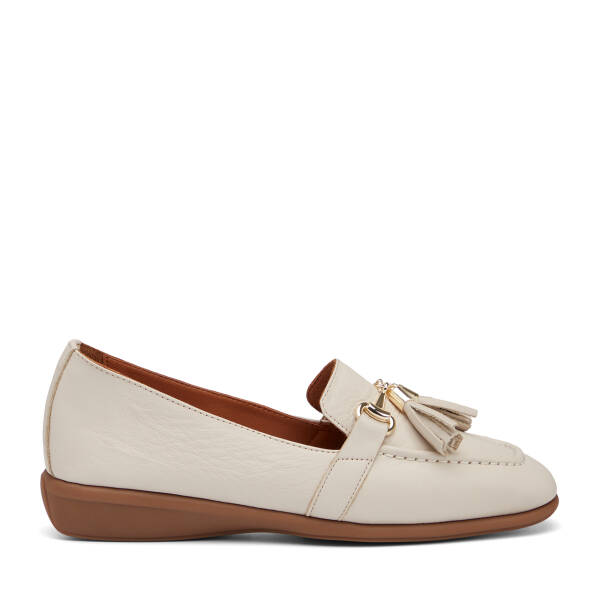 Bej Hakiki Deri Kadın Loafer - K26I1AY68470-A25 - 1