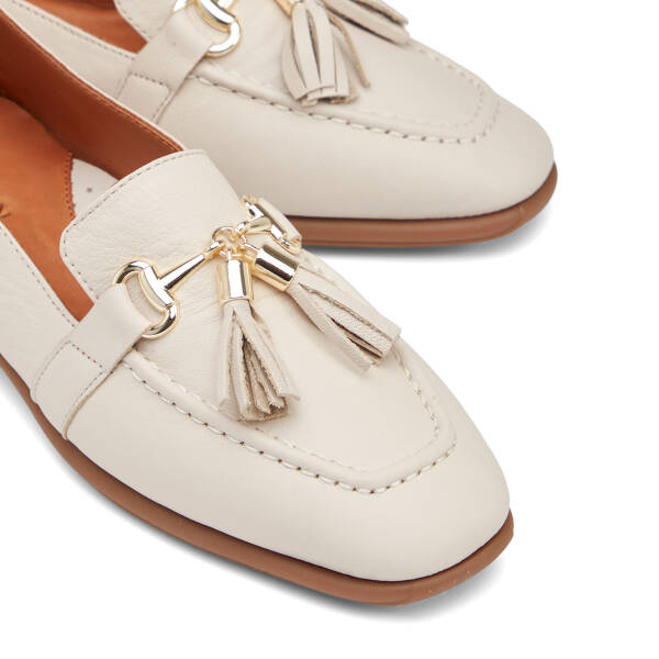 Bej Hakiki Deri Kadın Loafer - K26I1AY68470-A25 - 3