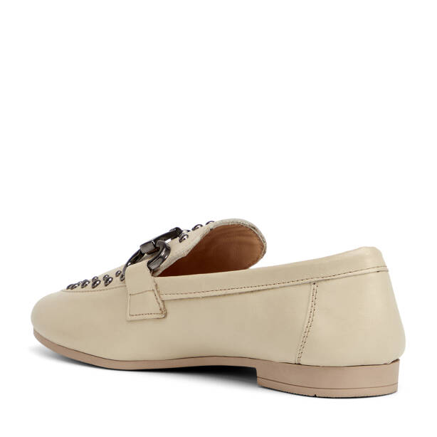 Bej Hakiki Deri Kadın Loafer - K26I1AY68692-A25 - 4