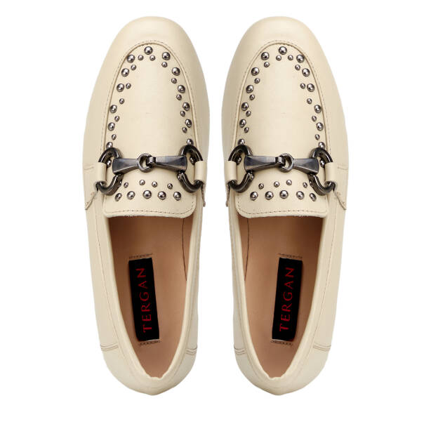 Bej Hakiki Deri Kadın Loafer - K26I1AY68692-A25 - 5