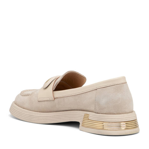 Bej Hakiki Deri Kadın Makosen - K25I1AY67878-B79 - 4