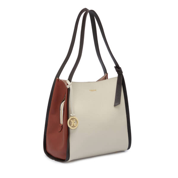 Bej Hakiki Deri Kadın Omuz Çantası - S25K1BC80458-V2L - 2