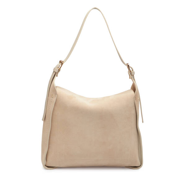 Bej Hakiki Deri Kadın Omuz Çantası - S25K1BC80530-V1M - 3