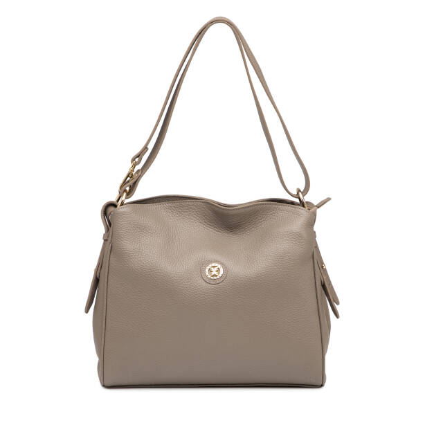 Bej Hakiki Deri Kadın Omuz Çantası - S26Y1BC79450-S95 