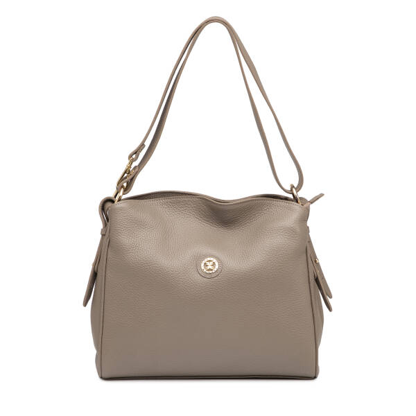 Bej Hakiki Deri Kadın Omuz Çantası - S26Y1BC79450-S95 - 1