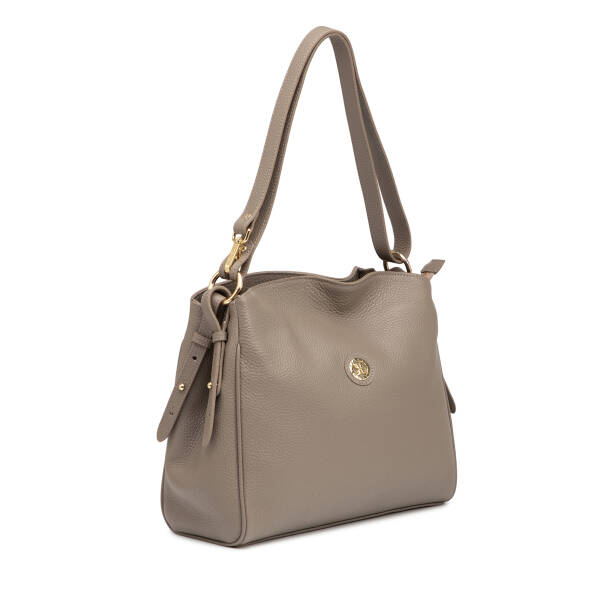 Bej Hakiki Deri Kadın Omuz Çantası - S26Y1BC79450-S95 - 2