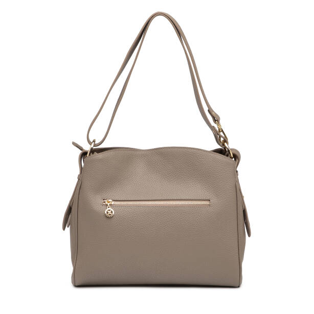 Bej Hakiki Deri Kadın Omuz Çantası - S26Y1BC79450-S95 - 3