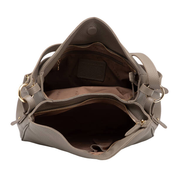 Bej Hakiki Deri Kadın Omuz Çantası - S26Y1BC79450-S95 - 4