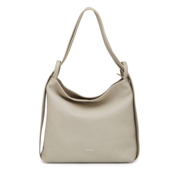 Bej Hakiki Deri Kadın Omuz Çantası - S26Y1BC79910-B19 