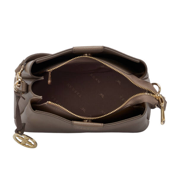 Bej Hakiki Deri Kadın Omuz Çantası - S26Y1BC80172-S95 - 4