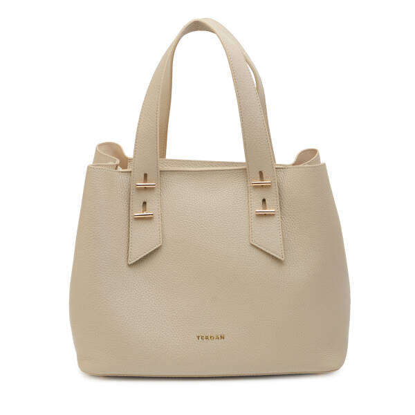 Bej Hakiki Deri Kadın Omuz Çantası - S26Y1BC80485-B19 - 1