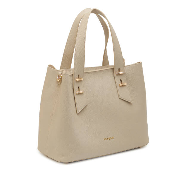 Bej Hakiki Deri Kadın Omuz Çantası - S26Y1BC80485-B19 - 2