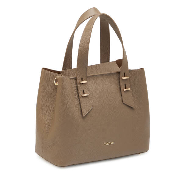 Bej Hakiki Deri Kadın Omuz Çantası - S26Y1BC80485-S95 - 2