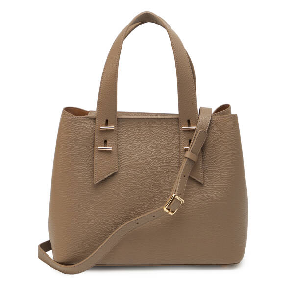 Bej Hakiki Deri Kadın Omuz Çantası - S26Y1BC80485-S95 - 3