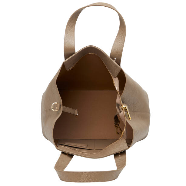 Bej Hakiki Deri Kadın Omuz Çantası - S26Y1BC80485-S95 - 4