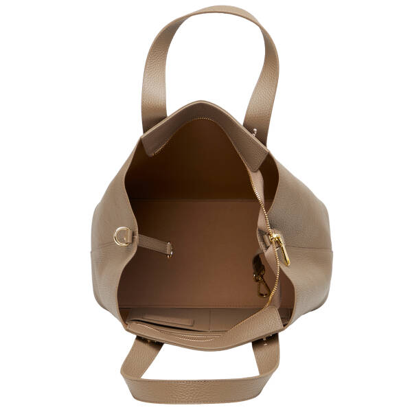 Bej Hakiki Deri Kadın Omuz Çantası - S26Y1BC80485-S95 - 4