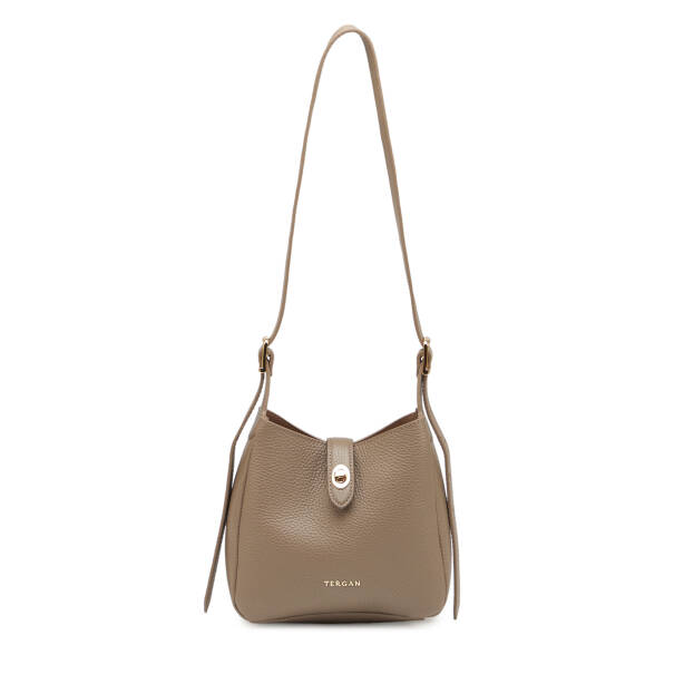 Bej Hakiki Deri Kadın Omuz Çantası - S26Y1BC80527-S95 