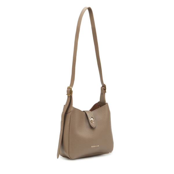 Bej Hakiki Deri Kadın Omuz Çantası - S26Y1BC80527-S95 - 2